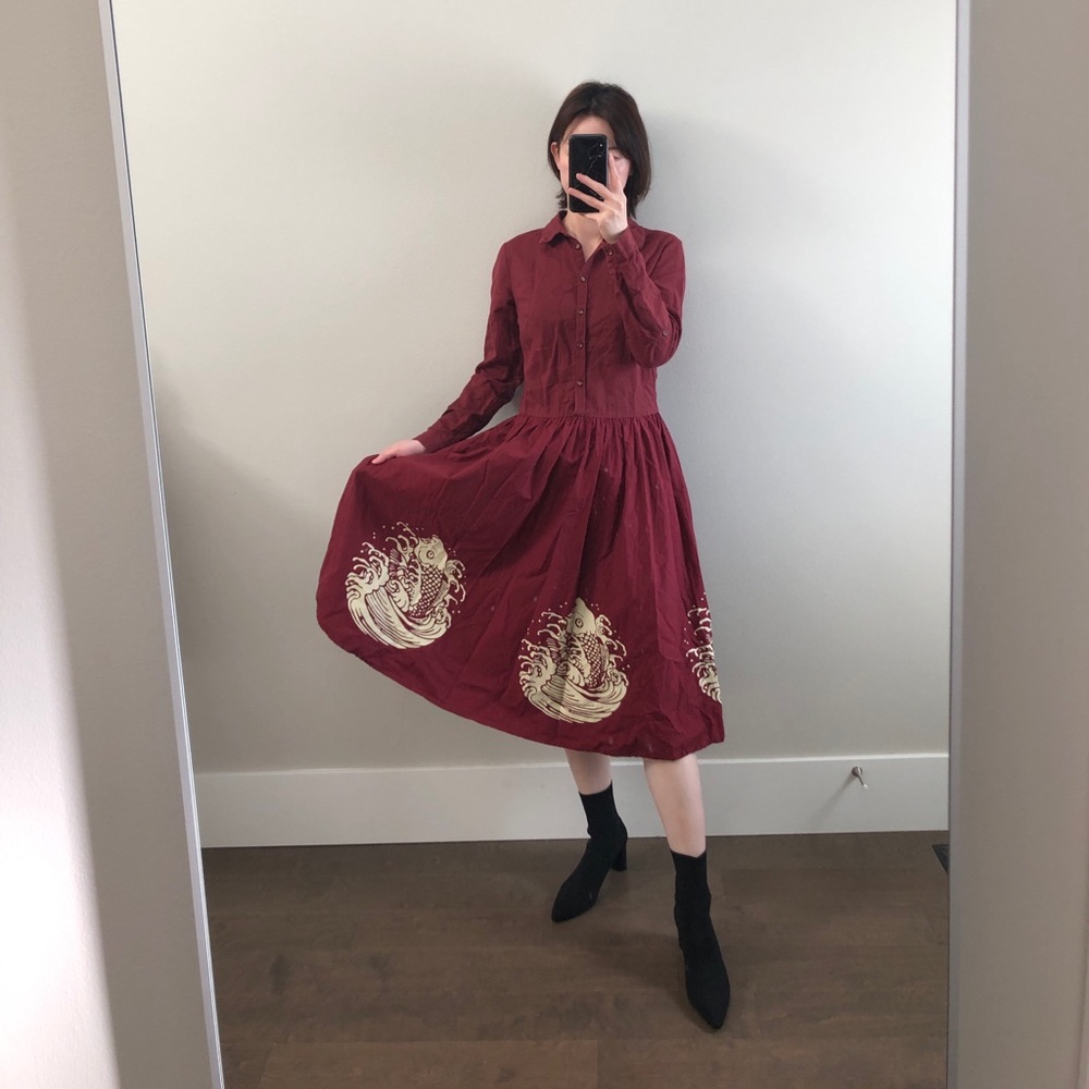 Japanese style shirt dress